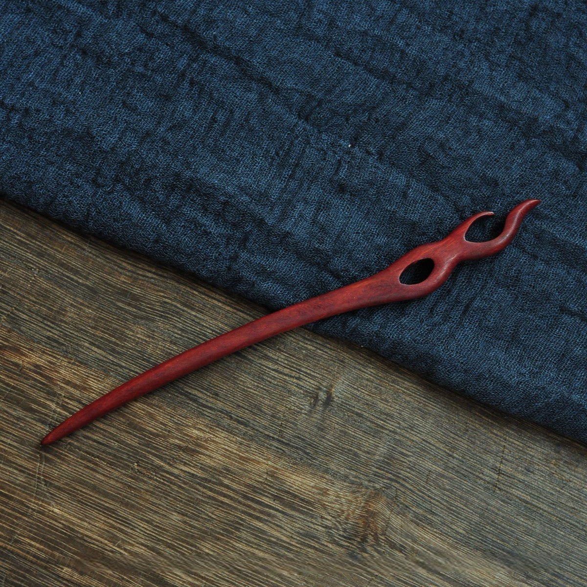 Natural Red Sandalwood Hair Stick Set - Assorted Designs 18cm Hairpins #红檀木发簪合集