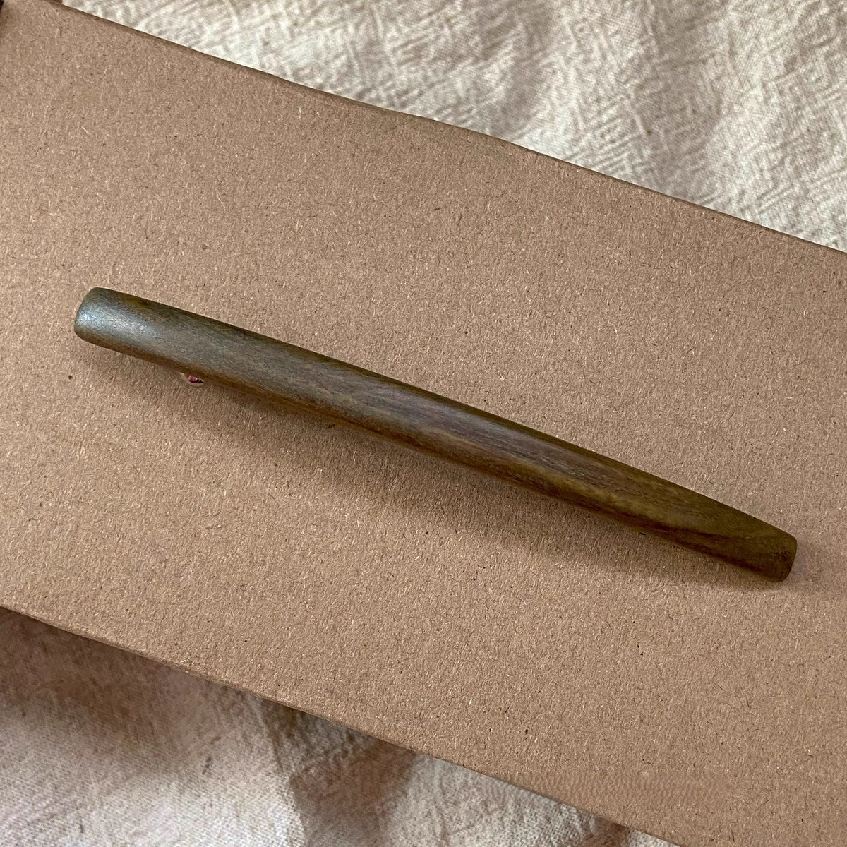 Natural African Blackwood and Red Sandalwood Hair Clip Set - Assorted Barrettes #檀木发夹