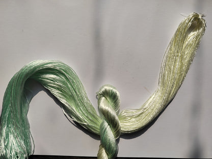 10g Gradient Suzhou Embroidery Thick Filament Slightly Twisted Mulberry Silk Thread(Gradient 渐变色)