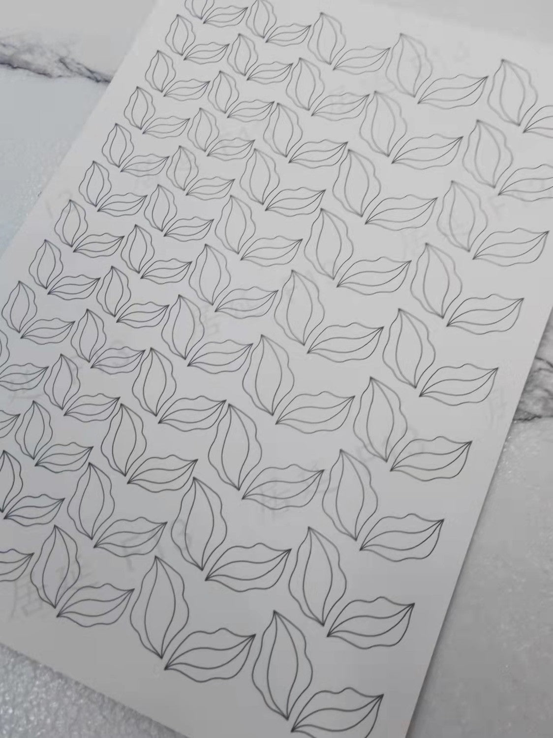 JY DIY Chanhua Paper Template for Traditional Hair Accessories - F Series