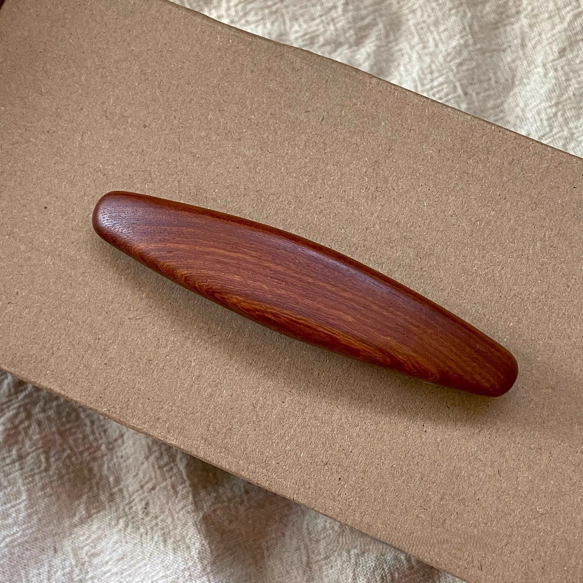 Natural African Blackwood and Red Sandalwood Hair Clip Set - Assorted Barrettes #檀木发夹