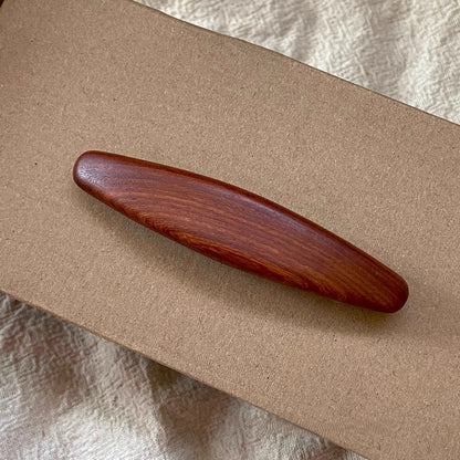 Natural African Blackwood and Red Sandalwood Hair Clip Set - Assorted Barrettes #檀木发夹