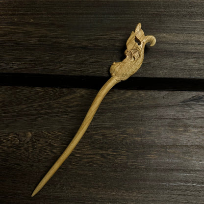 Natural Peach Wood Hair Stick Set - Assorted Floral and Nature Designs Hairpins #桃木发簪合集