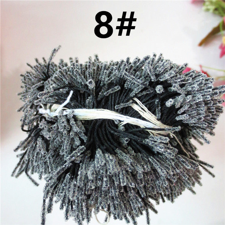 Long Tipped, Metallic-Coated Flower Stamens - Single Color Craft Supplies (10-12g Pack)