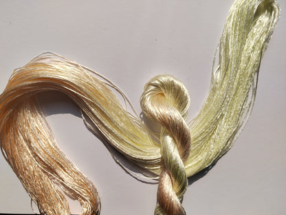 10g Gradient Suzhou Embroidery Thick Filament Slightly Twisted Mulberry Silk Thread(Gradient 渐变色)