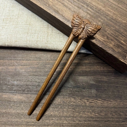 Golden Phoebe Wood Hair Stick | Natural Wooden Hairpin for Buns, Updos & DIY Projects
