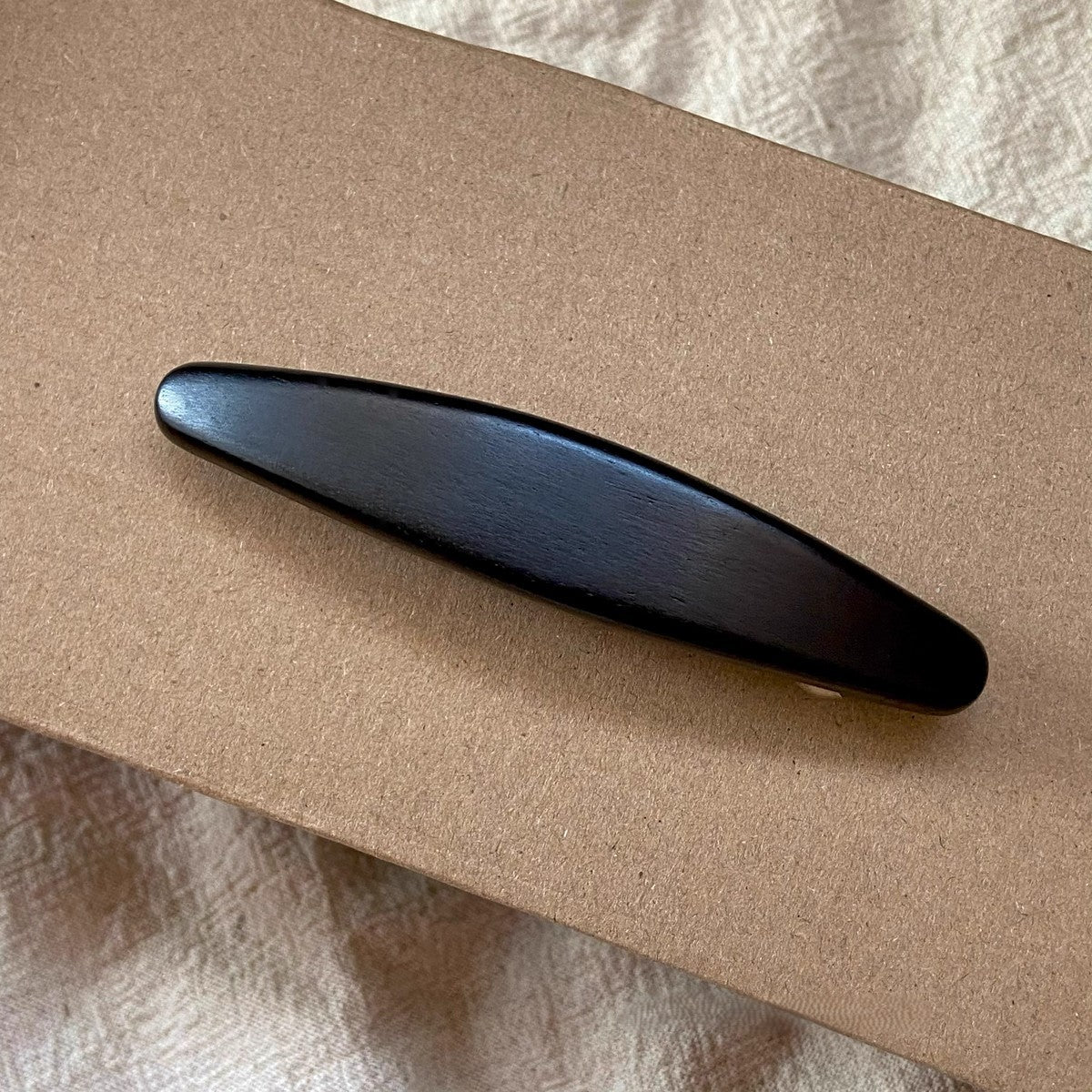 Natural African Blackwood and Red Sandalwood Hair Clip Set - Assorted Barrettes #檀木发夹