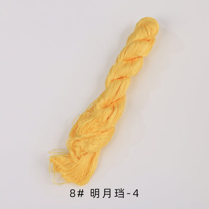 400m Suzhou Embroidery Untwisted Mulberry Silk Thread(Orange01)
