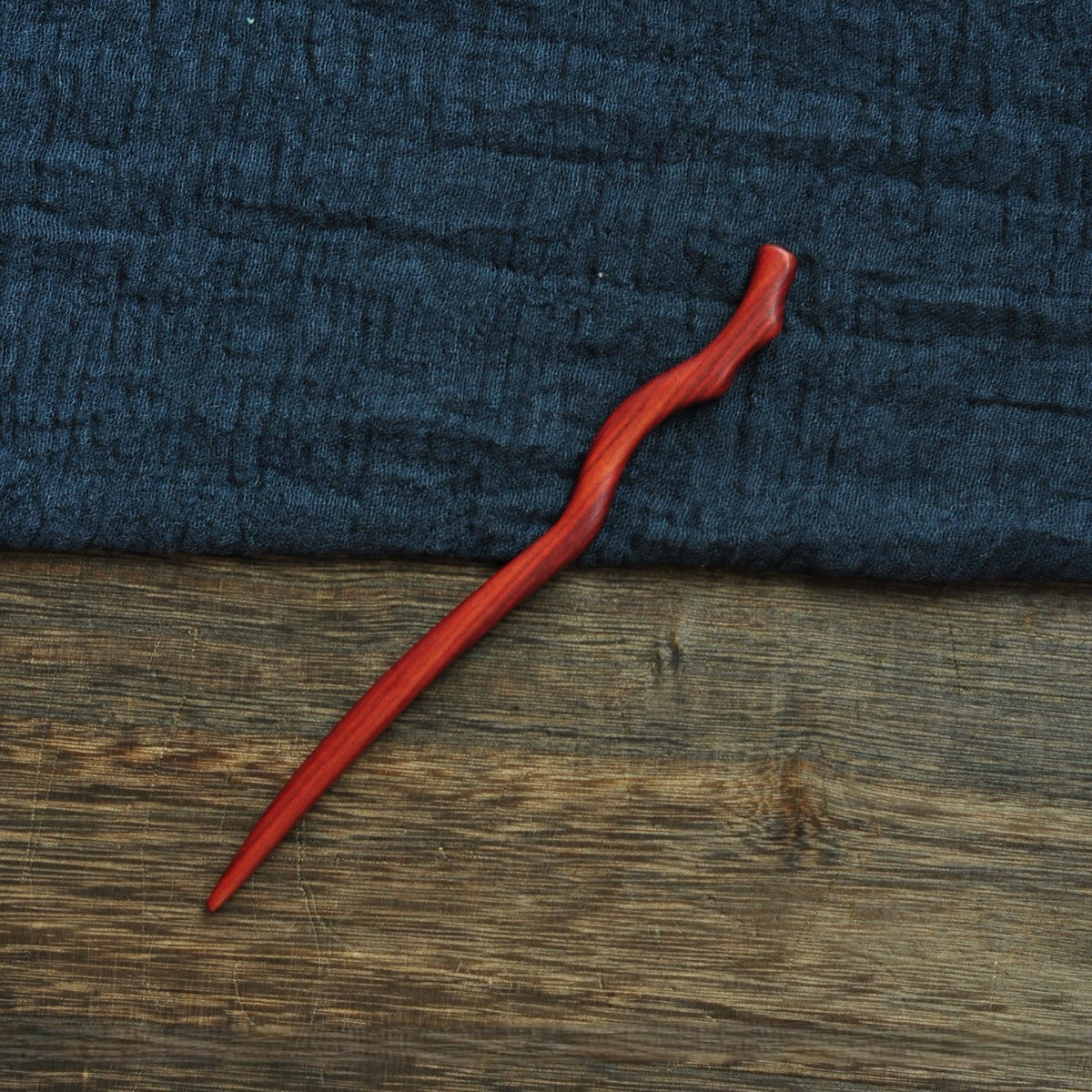 Natural Red Sandalwood Hair Stick Set - Assorted Designs 18cm Hairpins #红檀木发簪合集