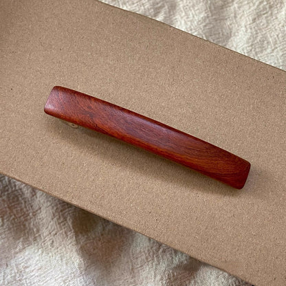 Natural African Blackwood and Red Sandalwood Hair Clip Set - Assorted Barrettes #檀木发夹