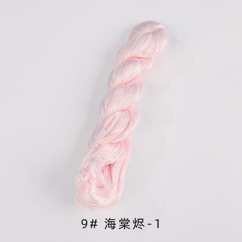 400m Suzhou Embroidery Untwisted Mulberry Silk Thread(Pink01)