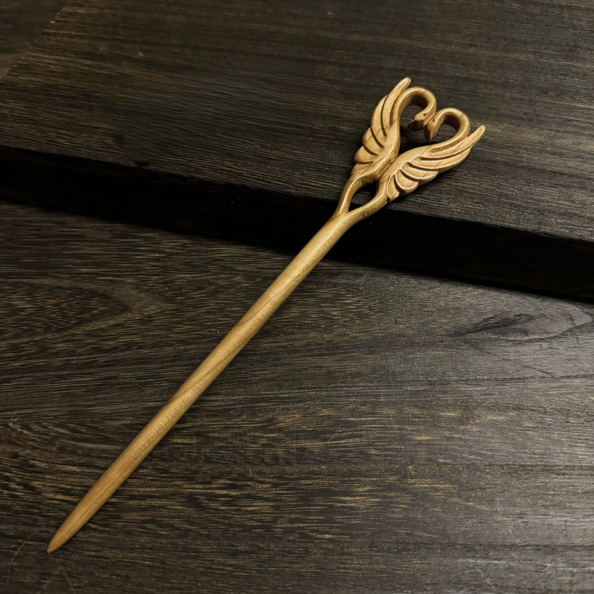 Natural Peach Wood Hair Stick Set - Assorted Floral and Nature Designs Hairpins #桃木发簪合集