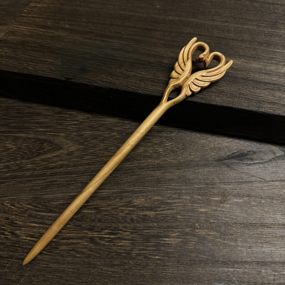 Natural Aged Peach Wood Hair Stick Set - Assorted Floral and Nature Designs Hairpins #老桃木簪合集