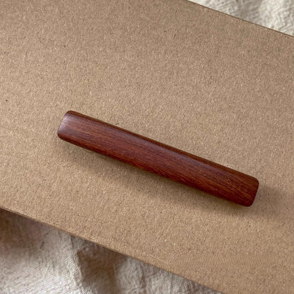 Natural African Blackwood and Red Sandalwood Hair Clip Set - Assorted Barrettes #檀木发夹