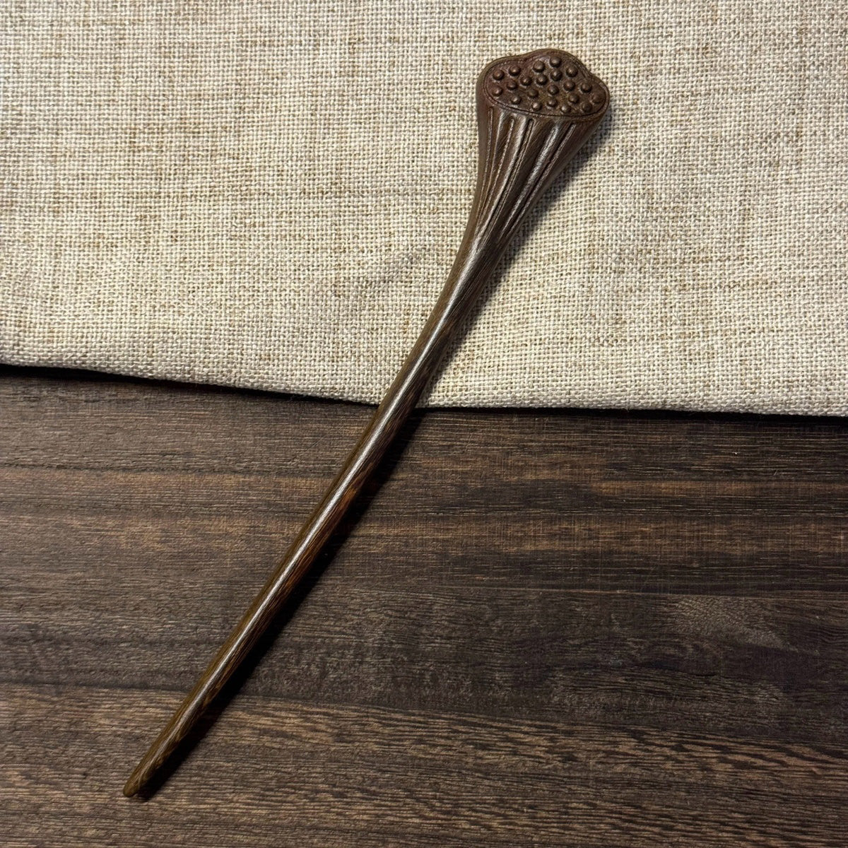 Golden Phoebe Wood Hair Stick | Natural Wooden Hairpin for Buns, Updos & DIY Projects