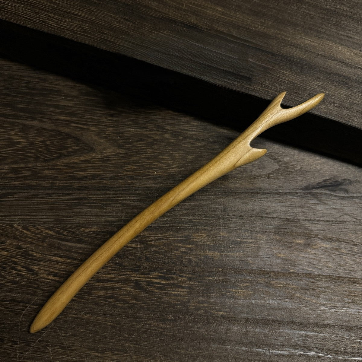 Natural Aged Peach Wood Hair Stick Set - Assorted Floral and Nature Designs Hairpins #老桃木簪合集