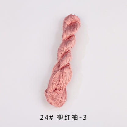 400m Suzhou Embroidery Untwisted Mulberry Silk Thread(Pink01)