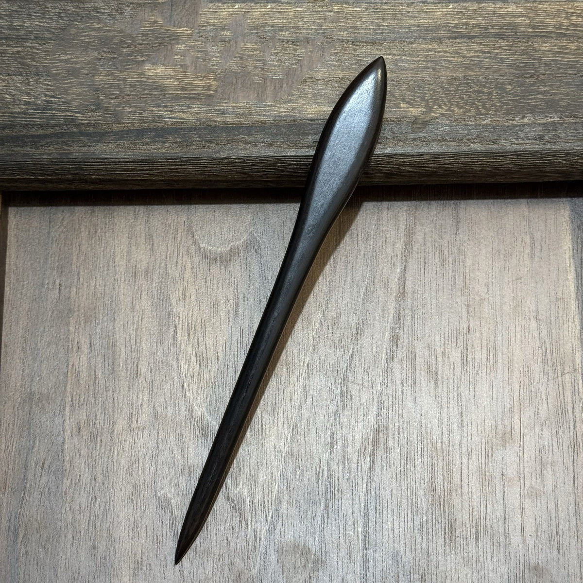 African Blackwood Hair Pin - 18cm Wooden Hair Stick for Updos & DIY Crafting