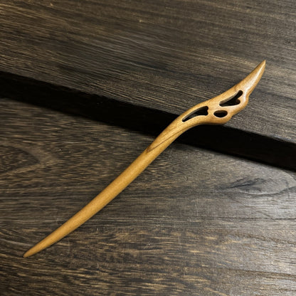 Natural Peach Wood Hair Stick Set - Assorted Floral and Nature Designs Hairpins #桃木发簪合集