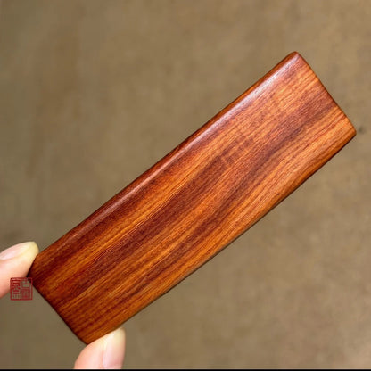Natural African Blackwood and Red Sandalwood Hair Clip Set - Assorted Barrettes #檀木发夹