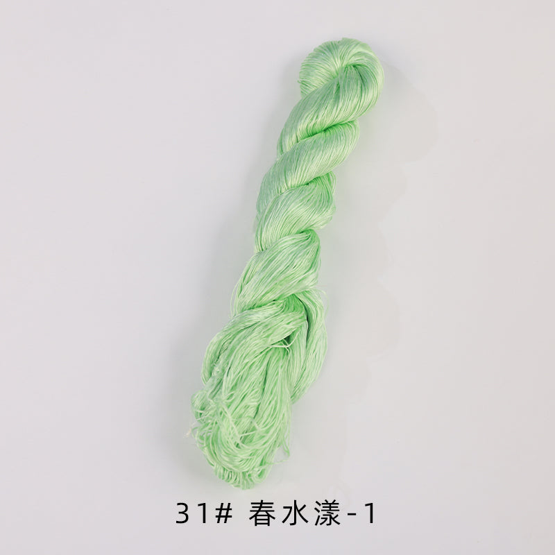 400m Suzhou Embroidery Untwisted Mulberry Silk Thread(Green03)
