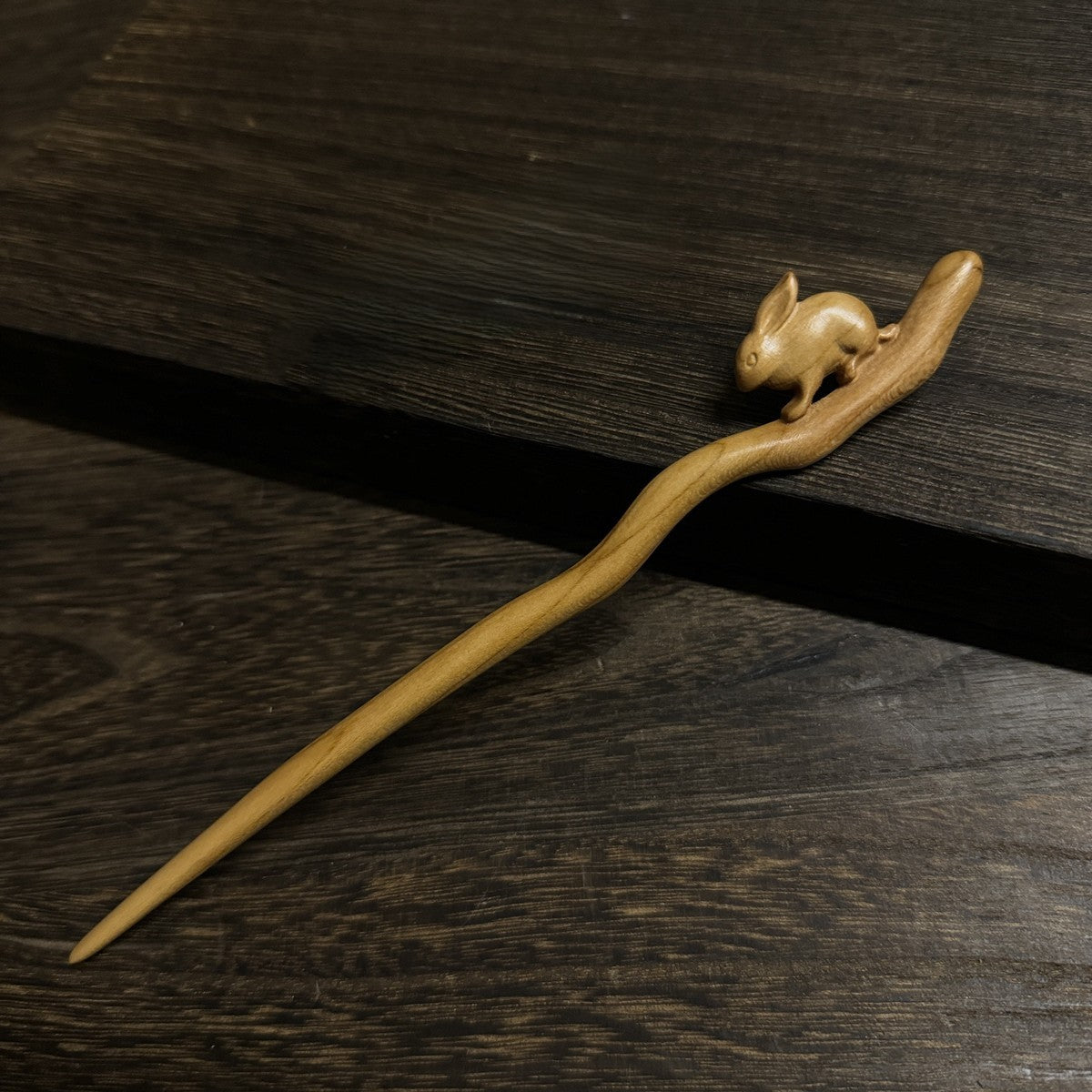 Natural Aged Peach Wood Hair Stick Set - Assorted Floral and Nature Designs Hairpins #老桃木簪合集