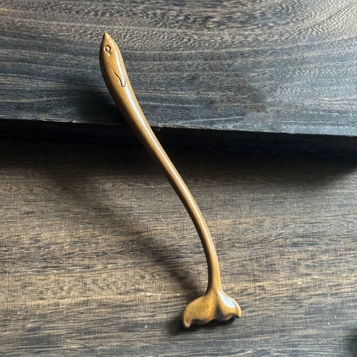 Golden Phoebe Wood Hair Stick | Natural Wooden Hairpin for Buns, Updos & DIY Projects