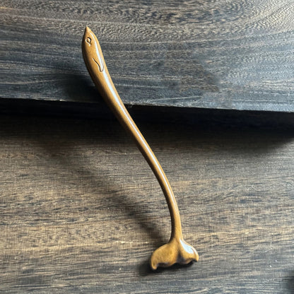 Golden Phoebe Wood Hair Stick | Natural Wooden Hairpin for Buns, Updos & DIY Projects