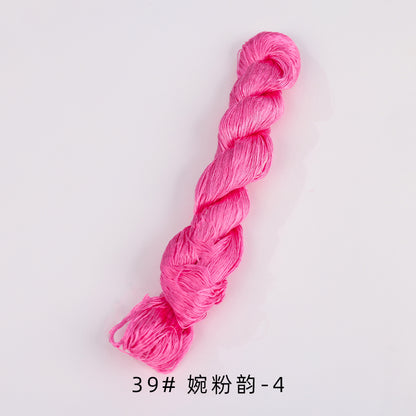 400m Suzhou Embroidery Untwisted Mulberry Silk Thread(Pink03)