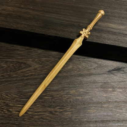 Natural Aged Peach Wood Hair Stick Set - Assorted Floral and Nature Designs Hairpins #老桃木簪合集