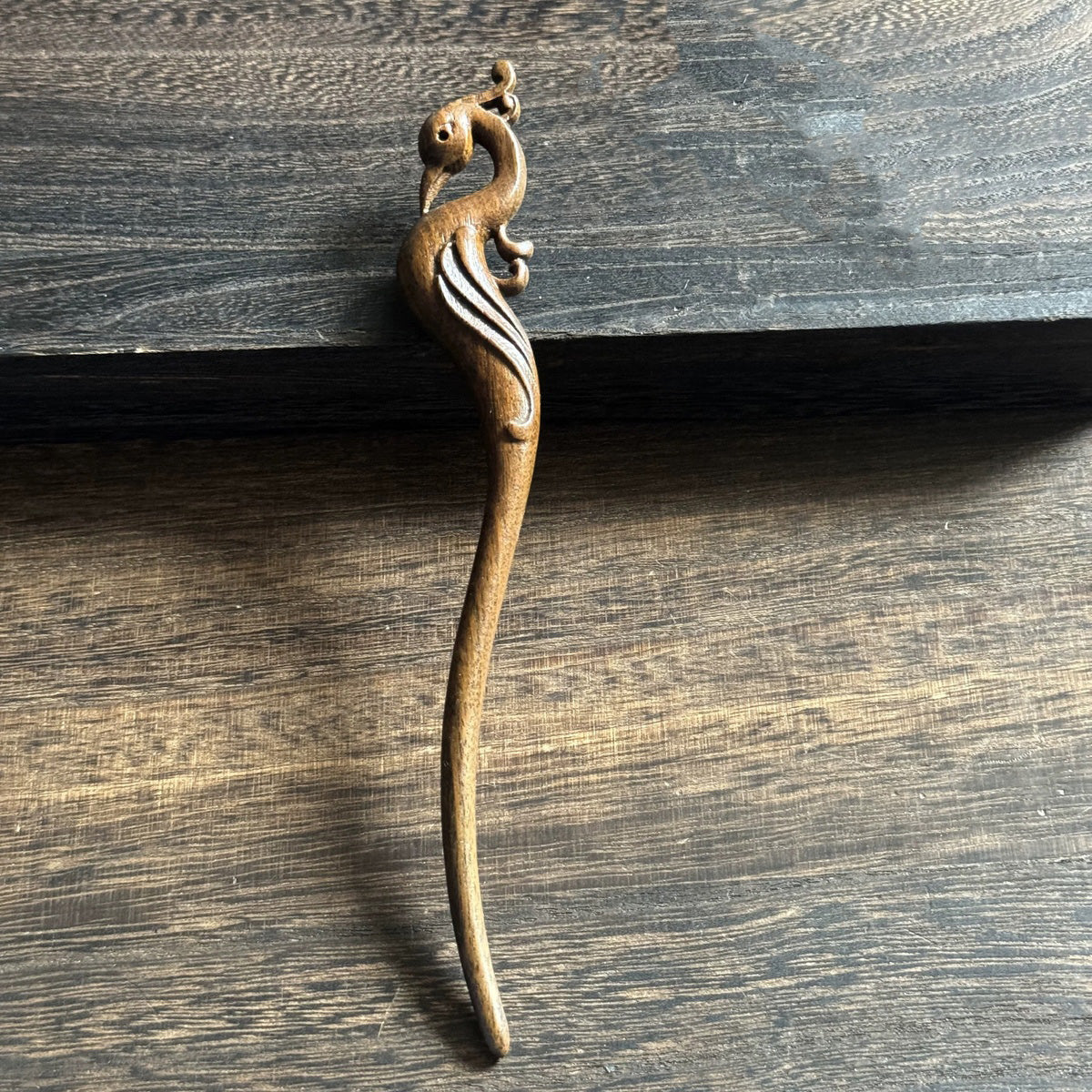 Golden Phoebe Wood Hair Stick | Natural Wooden Hairpin for Buns, Updos & DIY Projects