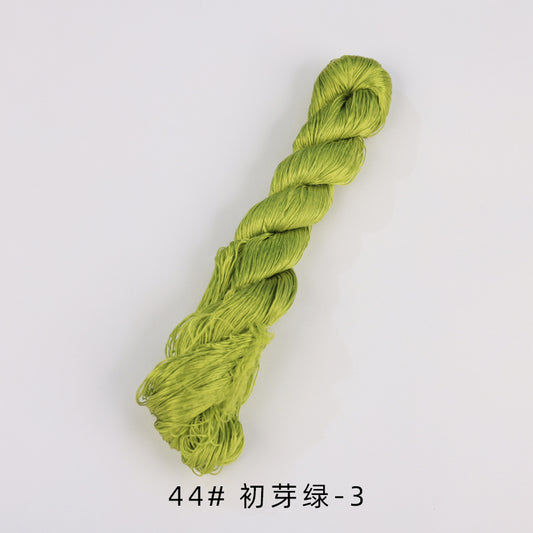 400m Suzhou Embroidery Untwisted Mulberry Silk Thread(Green03)