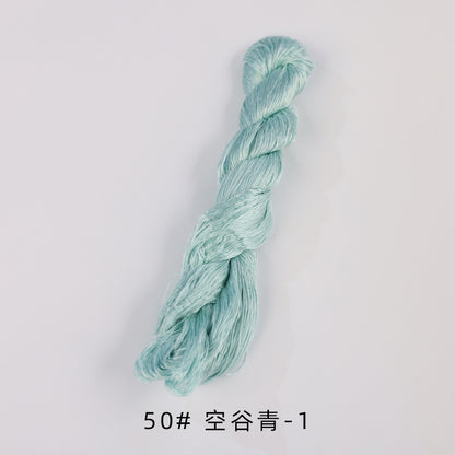 400m Suzhou Embroidery Untwisted Mulberry Silk Thread(Blue03)
