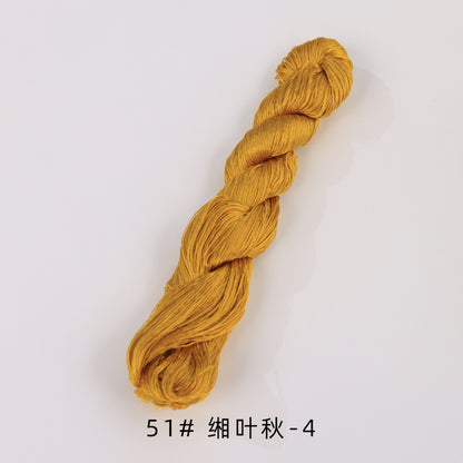 400m Suzhou Embroidery Untwisted Mulberry Silk Thread(Yellow01)