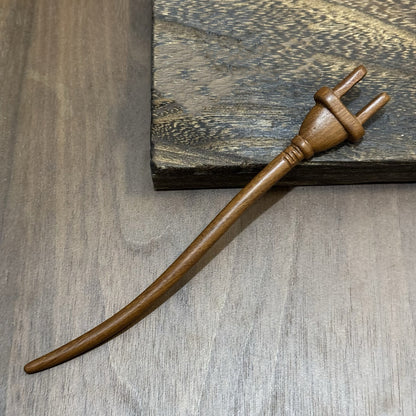 Golden Phoebe Wood Hair Stick | Natural Wooden Hairpin for Buns, Updos & DIY Projects