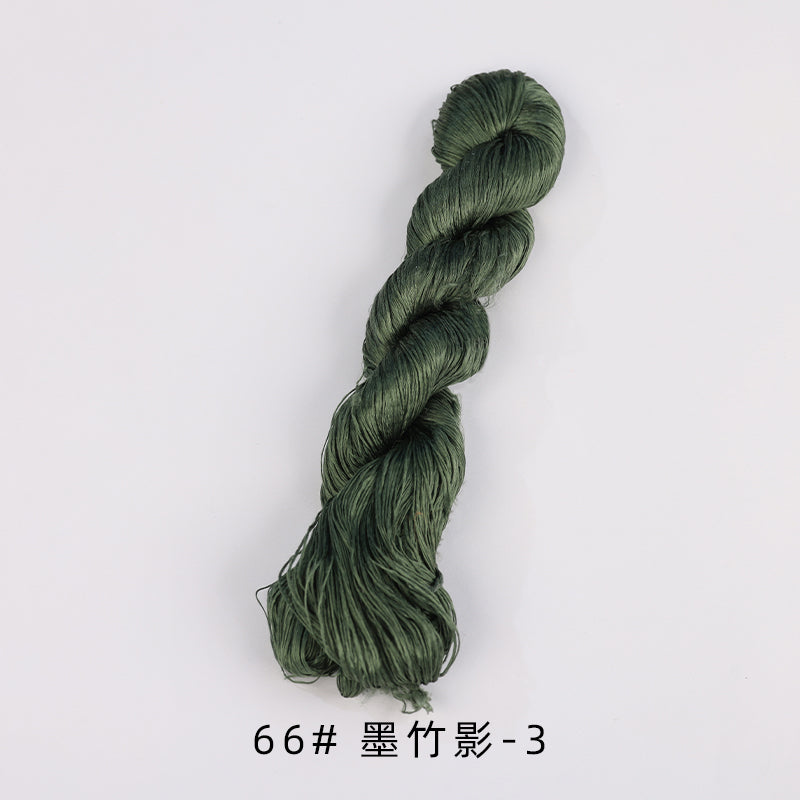400m Suzhou Embroidery Untwisted Mulberry Silk Thread(Grey02)