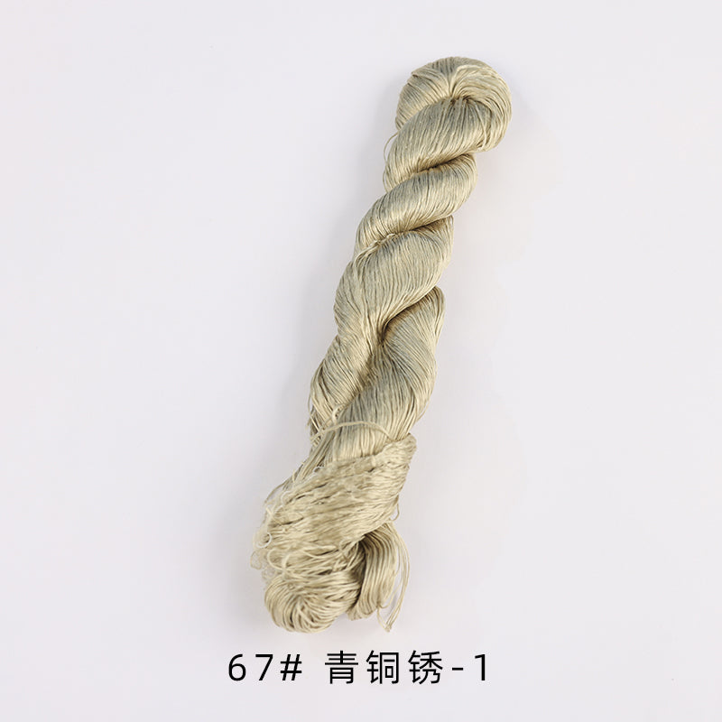 400m Suzhou Embroidery Untwisted Mulberry Silk Thread(Grey02)