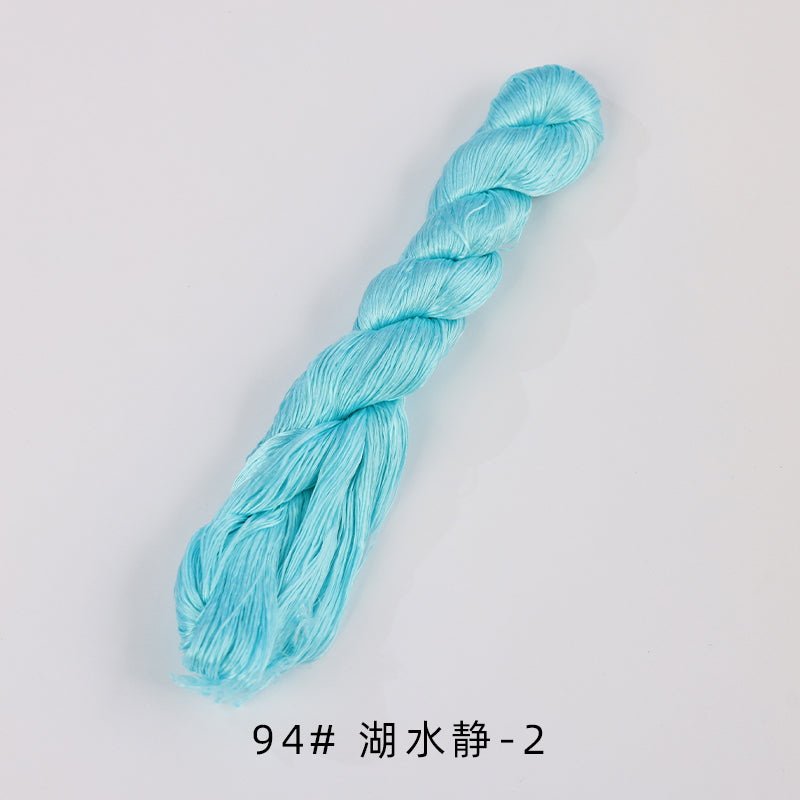 400m Suzhou Embroidery Untwisted Mulberry Silk Thread(Blue05)