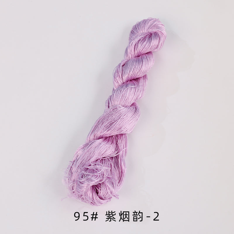 400m Suzhou Embroidery Untwisted Mulberry Silk Thread(Purple01)