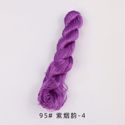 400m Suzhou Embroidery Untwisted Mulberry Silk Thread(Purple01)