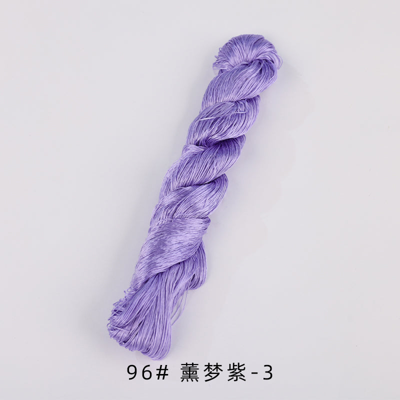 400m Suzhou Embroidery Untwisted Mulberry Silk Thread(Purple01)