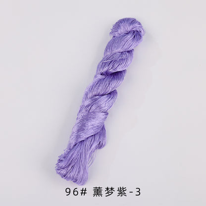 400m Suzhou Embroidery Untwisted Mulberry Silk Thread(Purple01)