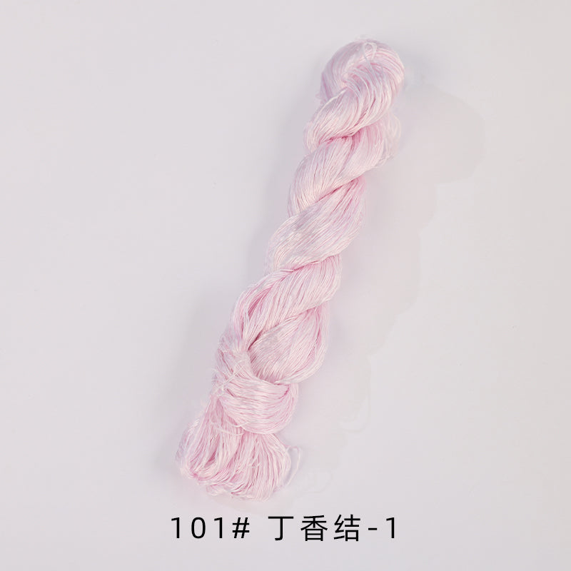 400m Suzhou Embroidery Untwisted Mulberry Silk Thread(Purple01)