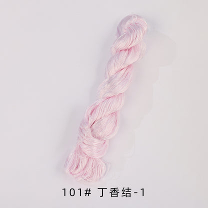 400m Suzhou Embroidery Untwisted Mulberry Silk Thread(Purple01)