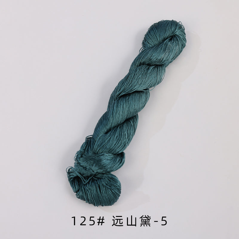 400m Suzhou Embroidery Untwisted Mulberry Silk Thread(Grey03)