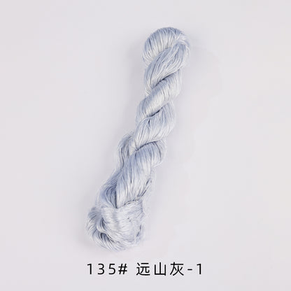 400m Suzhou Embroidery Untwisted Mulberry Silk Thread(Green and Blue)