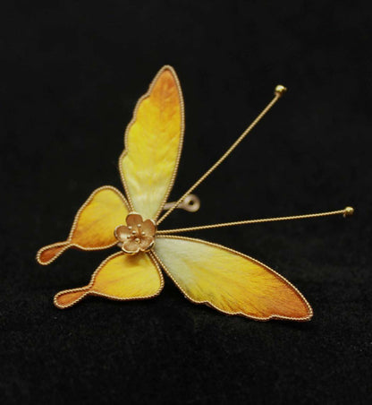 Butterfly Bespoke Brooch-Silk Brooch(Ronghua)