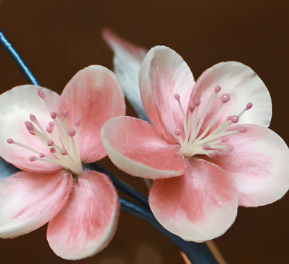 Peach Blossom Bespoke Brooch-Silk Brooch(Ronghua)