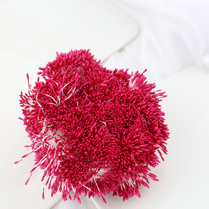 Pointed Tip 1.5mm Pearlescent Double Head Flower Stamens - Artificial Floral Pistils for DIY Crafts & Flower Making