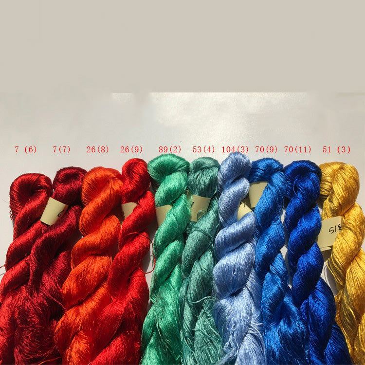 400m Suzhou Embroidery Mulberry Silk Thread(^敦煌藻井   400m*10)